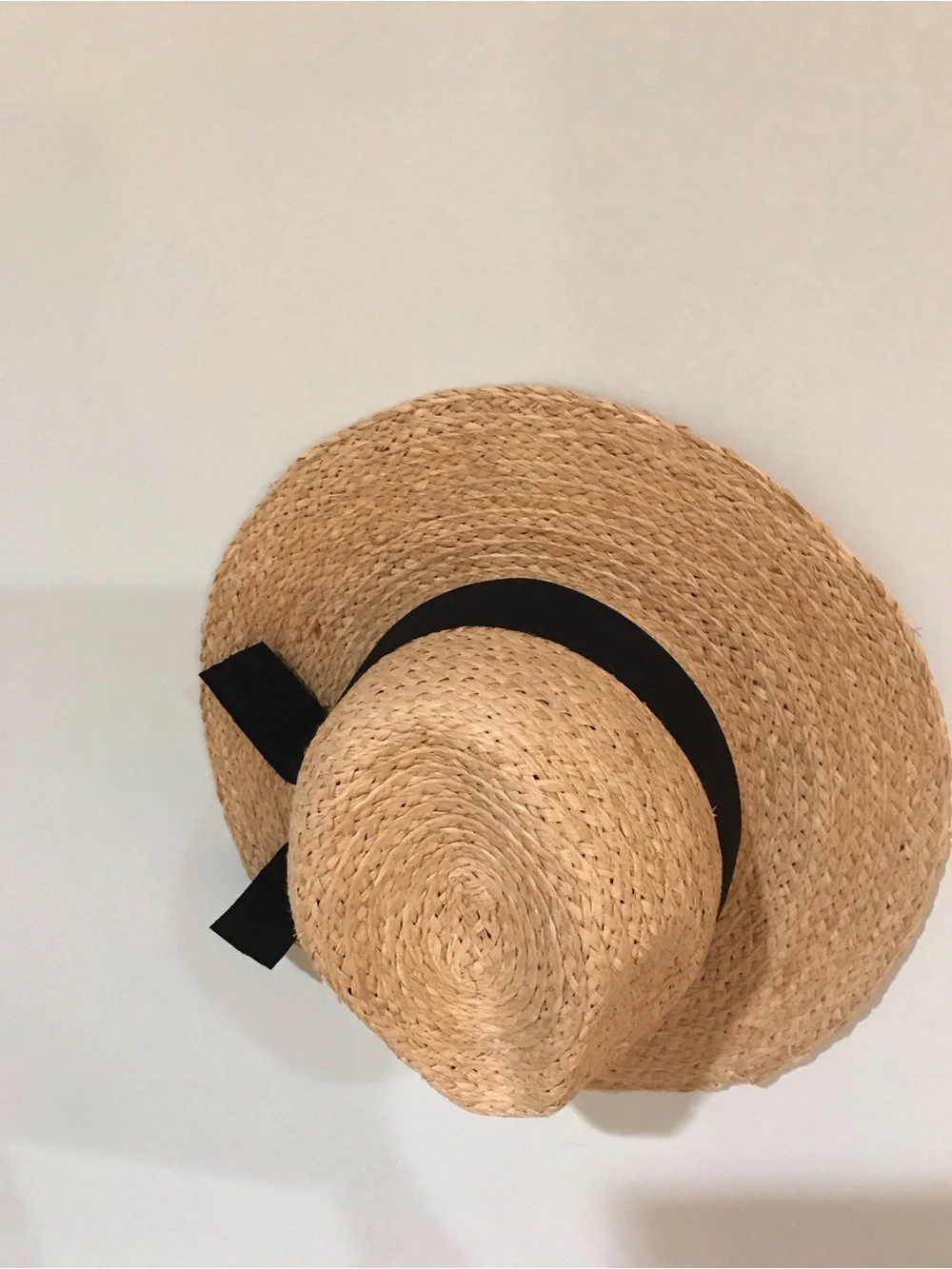 Morgan & Taylor Mya Black Bow Boater Hat